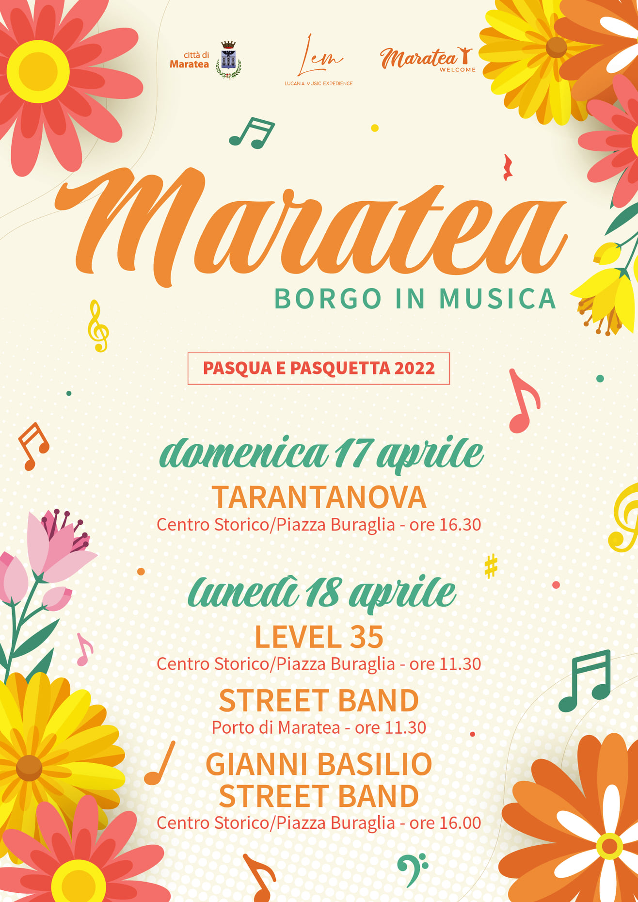 Pasqua e Pasquetta è in musica nel borgo di Maratea